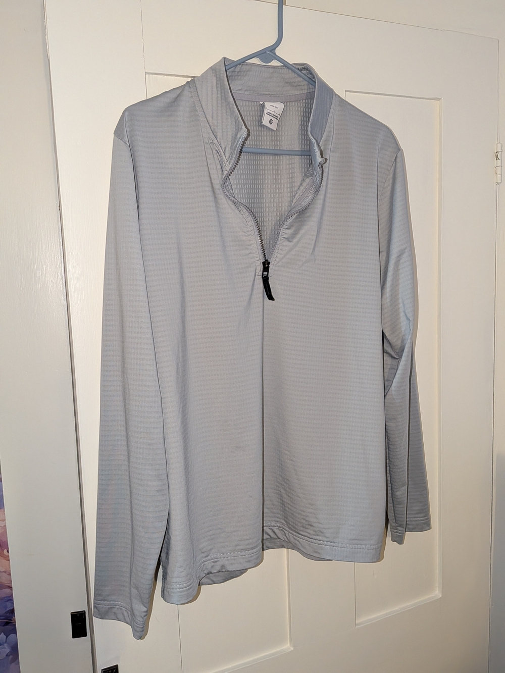 Nike Light Gray Men's Half-Zip Performance Pullover